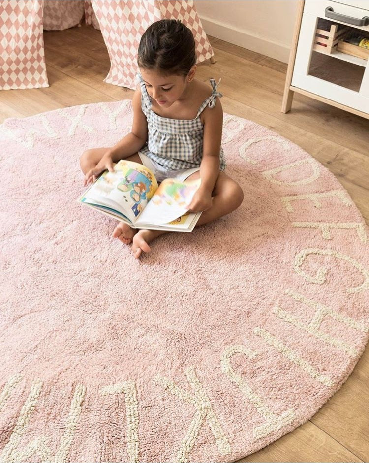 Letter round mat children's play mat