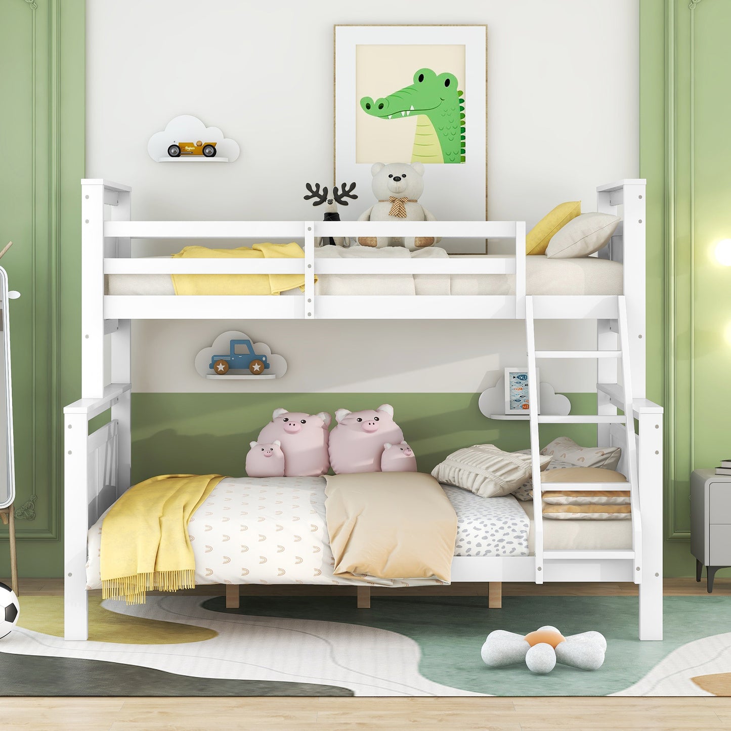 Pine Children's Bed - Kinder Hochbett Kiefer Holz Etagenbett