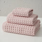 Pure Cotton Honeycomb 32 Bath Towels - Baumwolle Luxus Tücher Handtücher